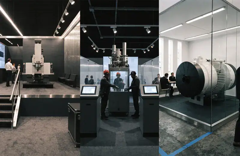 Stands de exhibición en BEC Bilbao con tecnología avanzada.