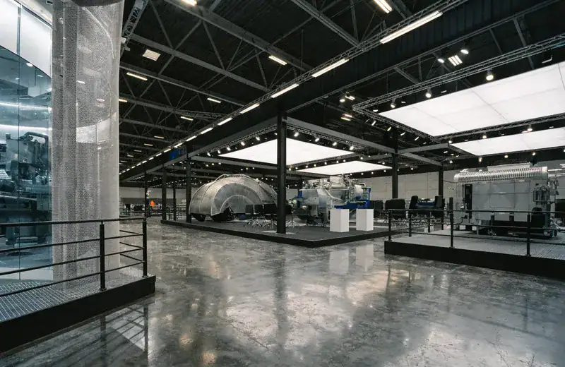 Estructuras modernas para stands en Feria de Zaragoza.